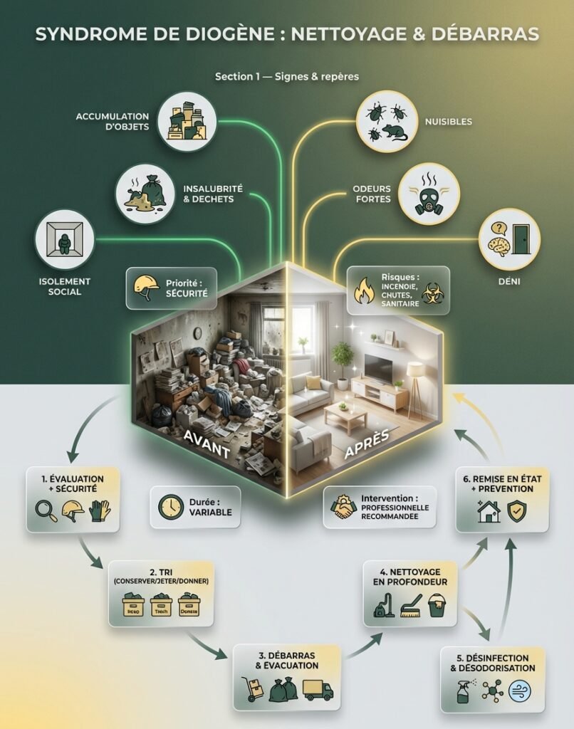 infographie syndrome de diogène