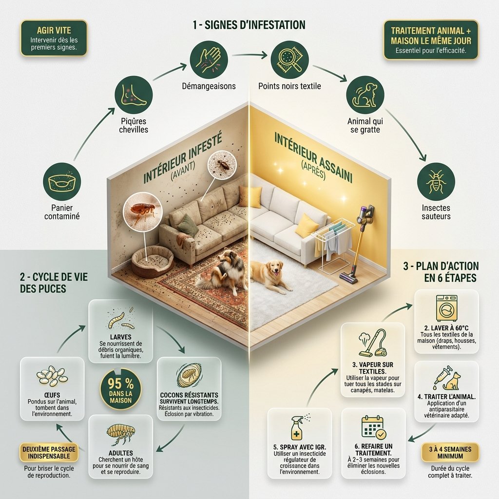 eliminer-puces-maison-infographie